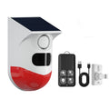 Infrared Motion Detector Solar Outdoor PIR Wireless Strobe Siren Detector Sound Alarm, CT80R USB Upgrade Model CT80R USB Upgrade Model