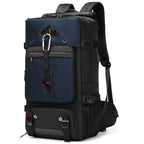 Multifunctional Large-capacity Waterproof Outdoor Mountaineering Backpack with USB Port Blue