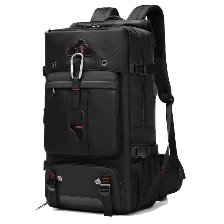 Multifunctional Large-capacity Waterproof Outdoor Mountaineering Backpack with USB Port – Waterproof, Wear-resistant Black