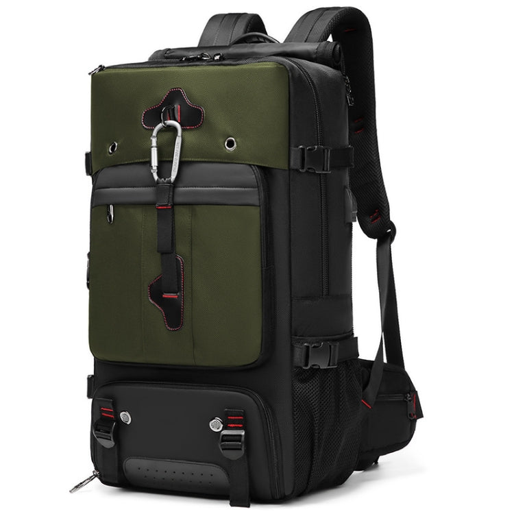 Multifunctional Large-capacity Waterproof Outdoor Mountaineering Backpack with USB Port – Waterproof, Wear-resistant Green