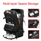 Multifunctional Large-capacity Waterproof Outdoor Mountaineering Backpack with USB Port