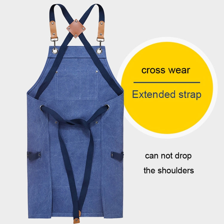 Carpentry Electrician Garden Heavy Canvas Workwear Apron, Black Gray, Black, Army Green, Khaki, Blue, Camel, Belt Black Gray, Belt Black, Belt Army Green, Belt Khaki, Belt Blue, Belt Camel – Wear-resistant