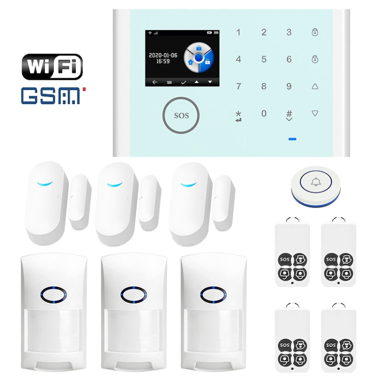 CS118 WIFI+GSM Tuya Smart Voice Alarm System Supports Amazon Alexa/ Google Assistant, Package 1, Package 2, Package 3, Package 4, Package 5 – TPU Package 3