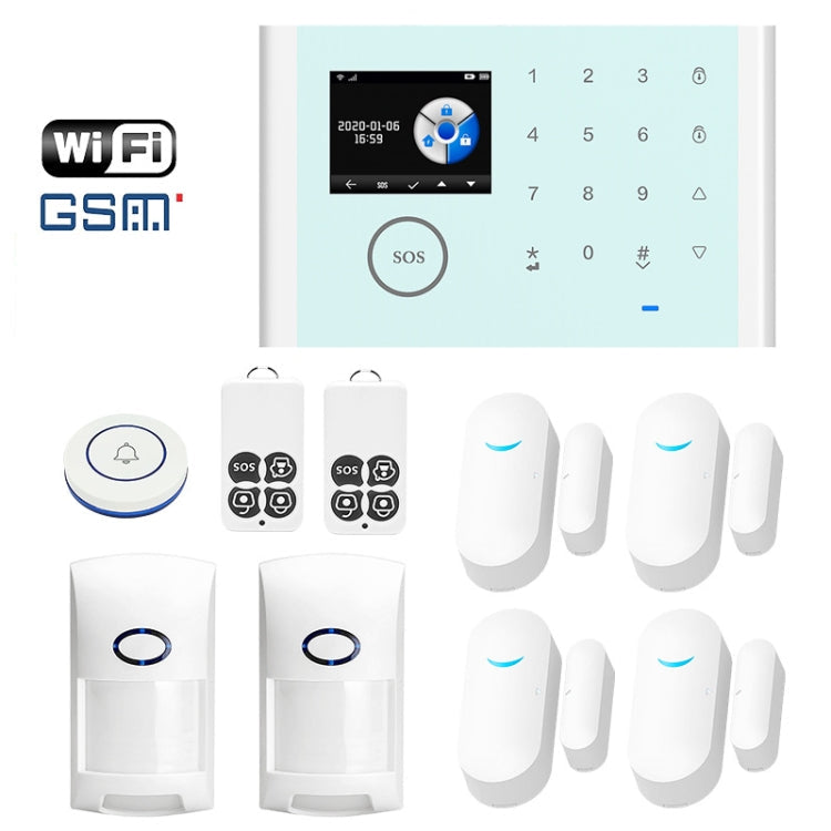 CS118 WIFI+GSM Tuya Smart Voice Alarm System Supports Amazon Alexa/ Google Assistant, Package 1, Package 2, Package 3, Package 4, Package 5 – TPU Package 4