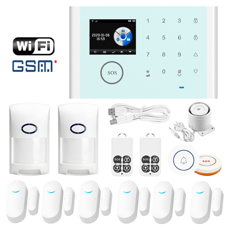 CS118 WIFI+GSM Tuya Smart Voice Alarm System Supports Amazon Alexa/ Google Assistant, Package 1, Package 2, Package 3, Package 4, Package 5 – TPU Package 5