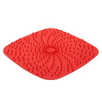 Air Fryer Reusable Silicone Liner Mat Non-Stick Steamer Pad Kitchen Accessories, Square Red 20.2cm, Square Black 23cm Square Red 20.2cm