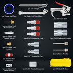 20 In 1 Air Compressor Kit 1/4 Inch NPT Air Tool Kit With 7.5m Coil Nylon Hose