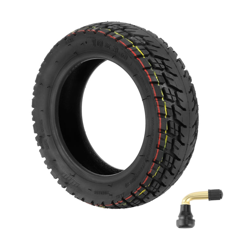 Ulip 10 x 3.0 10 Inch Electric Scooter Thickened Off-road Tubeless Tire for Dualtron Zero 10X, Kaabo Wolf Warrior, Kaabo Mantis 10, Without Gas Nozzle, With Gas Nozzle – Durable Build, Easy to Use With Gas Nozzle