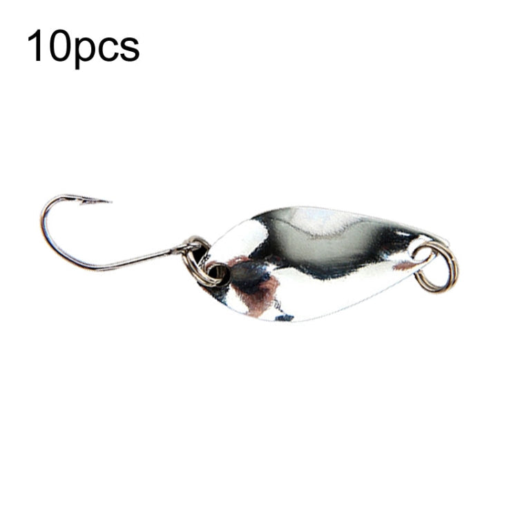 Single Hook Spoon Type Horse Mouth Melon Sequins False Lures Fishing Lures, 10pcs 5g, 10pcs 3.5g, 10pcs 2.5g, 10pcs 2g Mesh, 10pcs 2g Butterfly – Durable Build, Easy to Use 10pcs 3.5g Silver