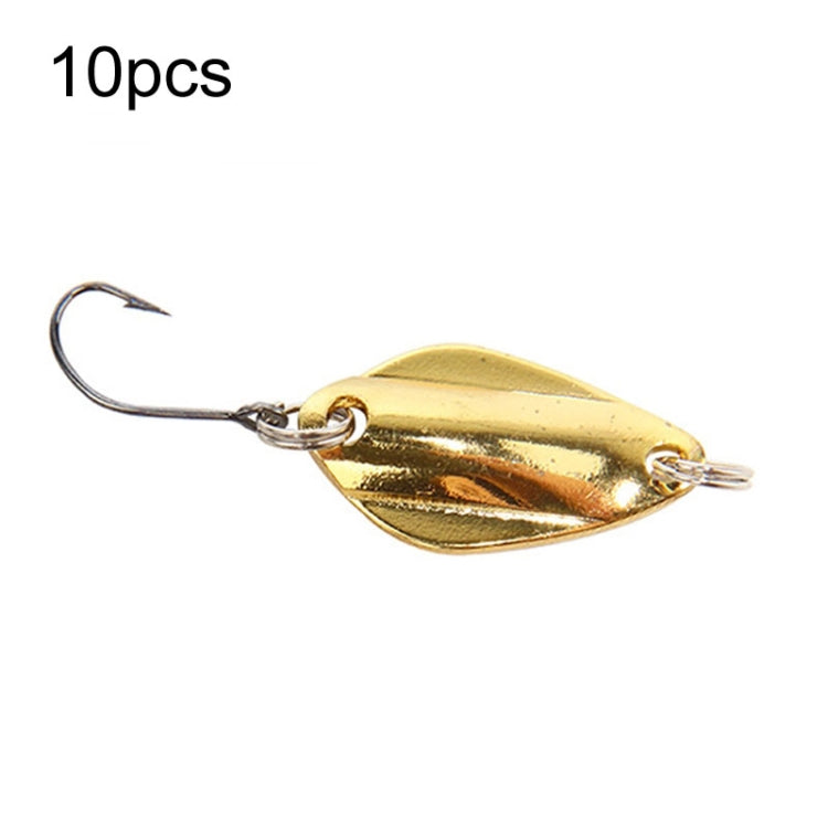 Single Hook Spoon Type Horse Mouth Melon Sequins False Lures Fishing Lures, 10pcs 5g, 10pcs 3.5g, 10pcs 2.5g, 10pcs 2g Mesh, 10pcs 2g Butterfly – Durable Build, Easy to Use 10pcs 2g Butterfly Gold