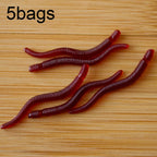 3.5cm Fishy Red Earthworm Fake Bait Luminous Fish Lure, 5bags 20pcs/bag, 5bags 50pcs/bag, 5bags 100pcs/bag, 5bags 200pcs/bag 5bags 20pcs bag Red