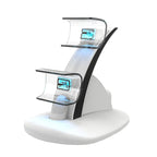 iplay HBP-253 For PS5 Game Wireless Handle Double Charging Base Placement Bracket, HBP-253 (White), HBP-253 (Black) HBP-253 (White) White