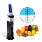 Handheld Refractometer Fruit Sugar Meter Brix Tester 0-32 Measuring Range, RF001BX With Plastic box RF001BX With Plastic box