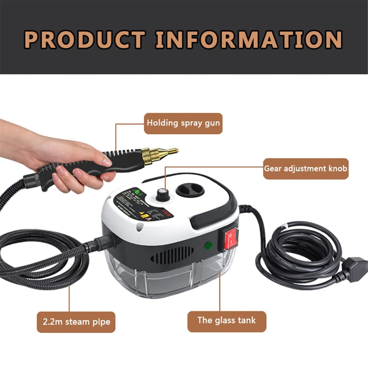 2500W High Temperature And High Pressure Steam Cleaning Machine for Kitchen Bathroom Furniture, White 220V UK Plug