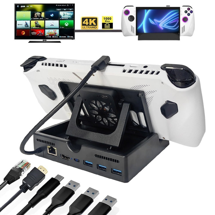 For ROG ALLY Charging Base Multifunctional Docking Station, 6 -in-1 Verison 6 -in-1 Verison