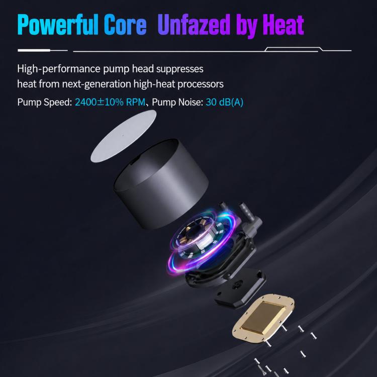 EVESKY Water Cooler Cpu Fan RGB Fan Liquid Heatsink Integrated Radiator, 120mm Colorful, 120mm RGB, 240mm, 360mm – Aluminum Alloy
