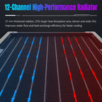 EVESKY Water Cooler Cpu Fan RGB Fan Liquid Heatsink Integrated Radiator, 120mm Colorful, 120mm RGB, 240mm, 360mm – Aluminum Alloy