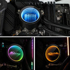 EVESKY Water Cooler Cpu Fan RGB Fan Liquid Heatsink Integrated Radiator, 120mm Colorful, 120mm RGB, 240mm, 360mm – Aluminum Alloy