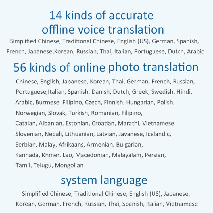 P40 Multi-country Smart Translator Simultaneous Interpretation Photo Offline Translation Recording to Translation, P40 (Black), P40 (White)