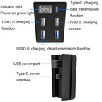 iplay HBP-308 For Sony PS5 5 in 1 Game Console USB3.0 HUB Connection Transmission Extender, For Sony PS5
