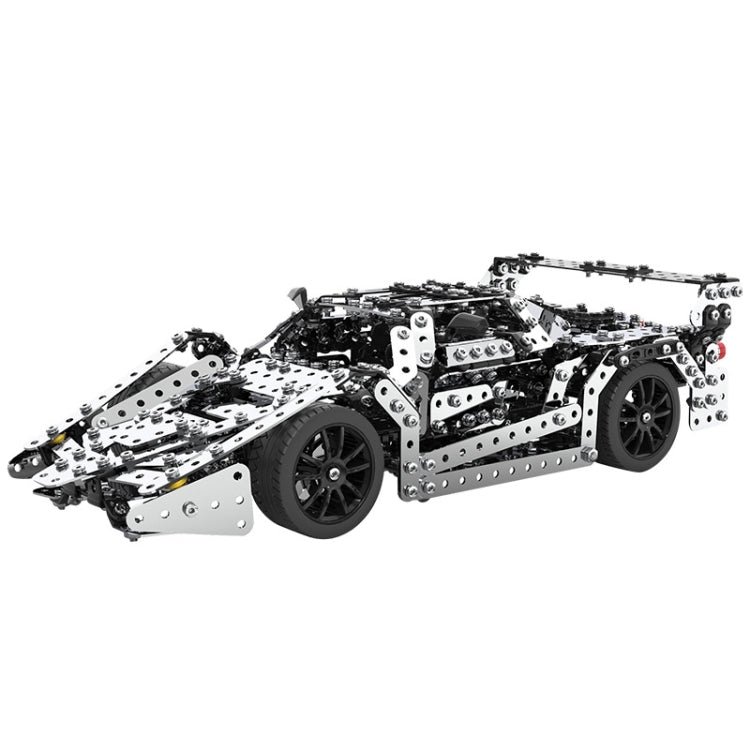 Assembly Metal Car Model Intelligence Handmade Assembly Toy Building Block, Racing Car Racing Car