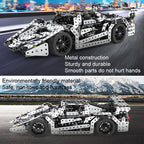 Assembly Metal Car Model Intelligence Handmade Assembly Toy Building Block, Racing Car