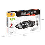 Assembly Metal Car Model Intelligence Handmade Assembly Toy Building Block, Racing Car