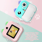 Children Instant Camera Mini Thermal HD Printer Video Photo Digital Camera, Standard Blue, Standard Pink, 16G Pink, 16G Blue, 32G Pink, 32G Blue