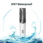 Electric Waterproof Hairdresser Children Low Noise Rechargeable Push Clipper, Suction Upgrade Version White
