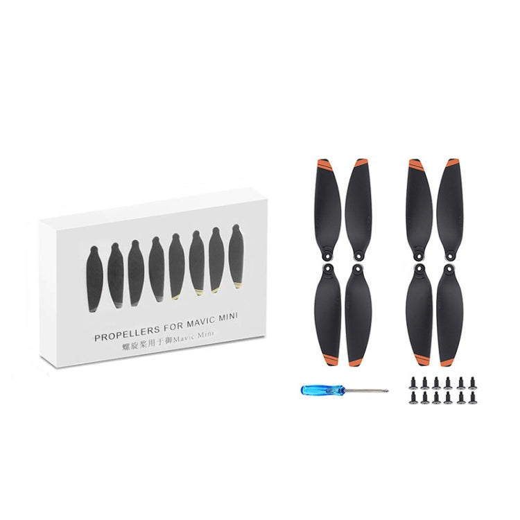 For DJI Mavic Mini 4726F Wing Propeller Blade Drone Accessories, 2pairs Orange Edge, 4pairs Orange Edge, 2pairs Silver Edge, 4pairs Silver Edge, 2pairs Golden Edge, 4pairs Golden Edge 2pairs Orange Edge