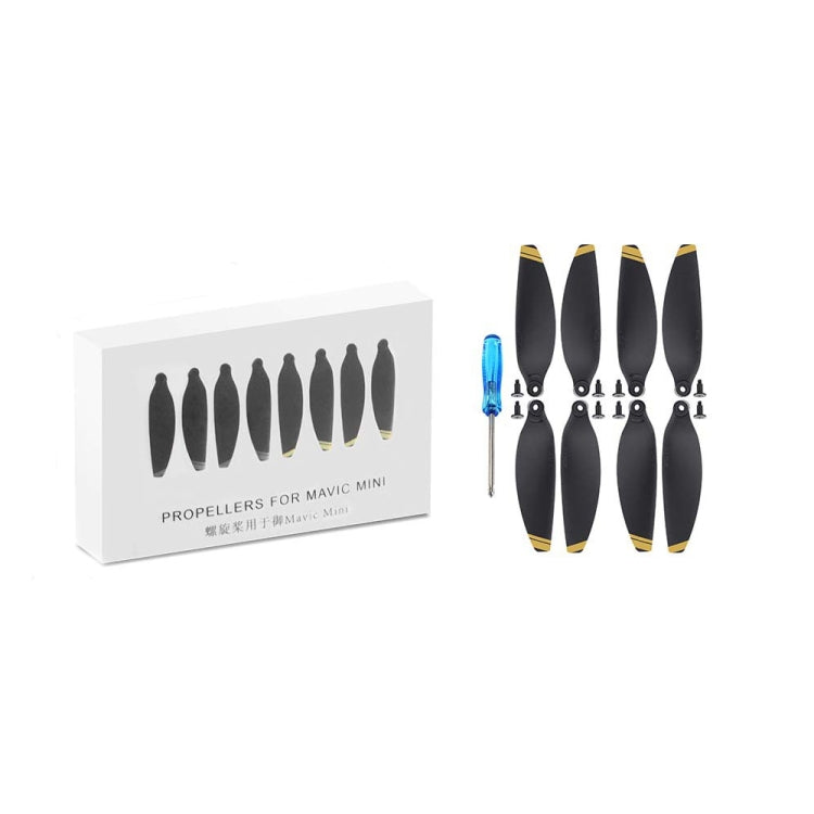 For DJI Mavic Mini 4726F Wing Propeller Blade Drone Accessories, 2pairs Orange Edge, 4pairs Orange Edge, 2pairs Silver Edge, 4pairs Silver Edge, 2pairs Golden Edge, 4pairs Golden Edge – Durable Build, Easy to Use 2pairs Golden Edge
