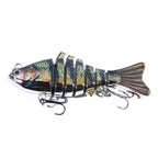 HENGJIA 10cm 24g Bionic Multi-Section Fish Bait Plastic Electroplating Fake Bait, JM060 (5), JM060 (6), JM060 (1), JM060 (2), JM060 (3), JM060 (4)