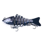 HENGJIA 10cm 24g Bionic Multi-Section Fish Bait Plastic Electroplating Fake Bait, JM060 (5), JM060 (6), JM060 (1), JM060 (2), JM060 (3), JM060 (4)