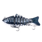 HENGJIA 10cm 24g Bionic Multi-Section Fish Bait Plastic Electroplating Fake Bait, JM060 (5), JM060 (6), JM060 (1), JM060 (2), JM060 (3), JM060 (4)
