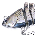 HENGJIA 10cm 24g Bionic Multi-Section Fish Bait Plastic Electroplating Fake Bait, JM060 (5), JM060 (6), JM060 (1), JM060 (2), JM060 (3), JM060 (4)