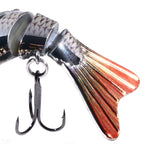 HENGJIA 10cm 24g Bionic Multi-Section Fish Bait Plastic Electroplating Fake Bait, JM060 (5), JM060 (6), JM060 (1), JM060 (2), JM060 (3), JM060 (4)