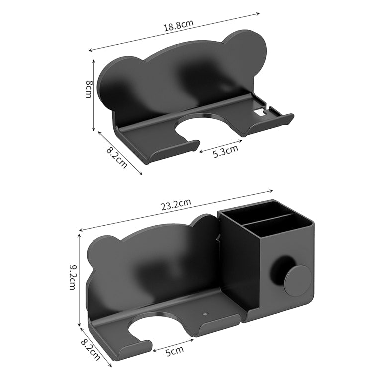 For Dyson Hair Dryer Wall-Mounted Holder Bathroom Shelf Storage Rack, Simple White, Simple Black, Simple Gray, Upgrade White, Upgrade Black, Upgrade Gray