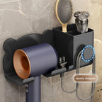 For Dyson Hair Dryer Wall-Mounted Holder Bathroom Shelf Storage Rack, Simple White, Simple Black, Simple Gray, Upgrade White, Upgrade Black, Upgrade Gray