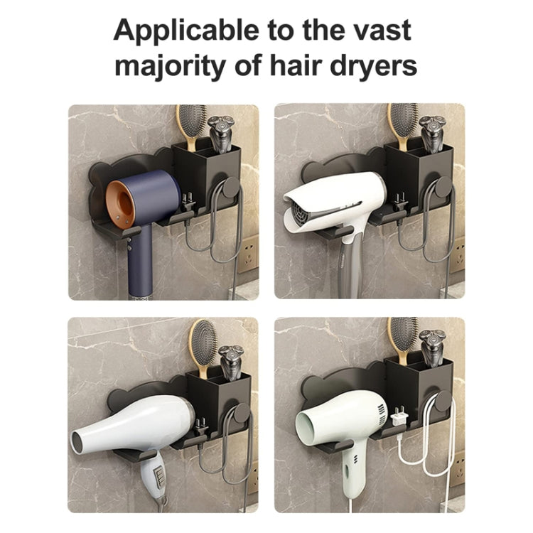 For Dyson Hair Dryer Wall-Mounted Holder Bathroom Shelf Storage Rack, Simple White, Simple Black, Simple Gray, Upgrade White, Upgrade Black, Upgrade Gray
