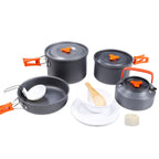 Hewolf HW-K1779 4-5 People Outdoor Aluminum Stove Portable Storage Camping Set, HW-K1779 – Durable Build, Easy to Use HW-K1779