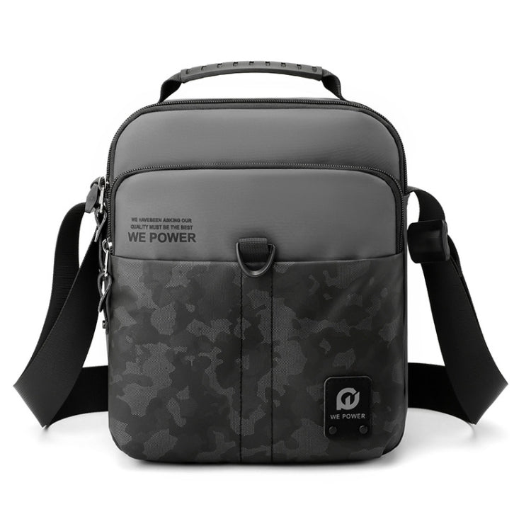 WEPOWER Men Sport Messenger Bag Outdoor Street Casual Messenger Bag – Wear-resistant Grey