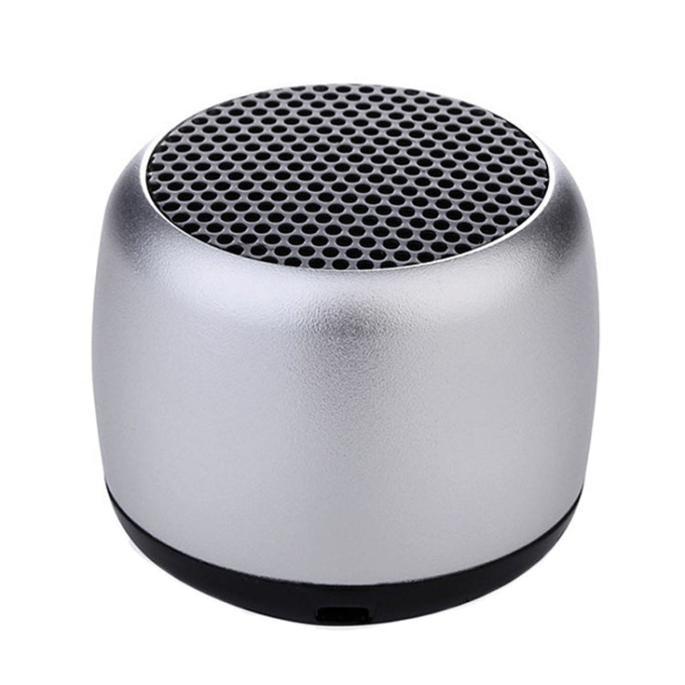Small TWS Couplet Wireless Bluetooth Speaker Mini Smart Noise Reduction Waterproof Speaker – Waterproof, Bluetooth, Aluminum Alloy Silver Gray