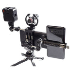 XILETU XJ-8 Aluminum Alloy Camera Head Tripod Mobile Phone Clip