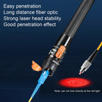 Fiber Red Light Test Pen Red Light Sources Through Optical Pen Optical Fiber Detection, 10MW, 20MW, 30MW, 50MW – Wear-resistant, Non-slip