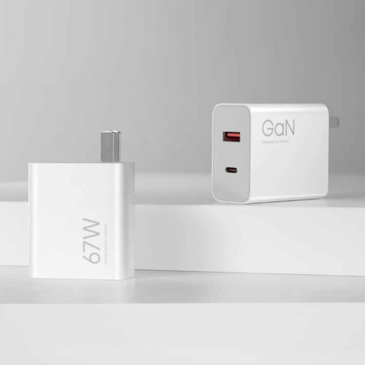 Original Xiaomi 67W GaN 1C+1A Dual Port Smart Fast Charger, US Plug, MDY-14 – Fast Charging, TPU