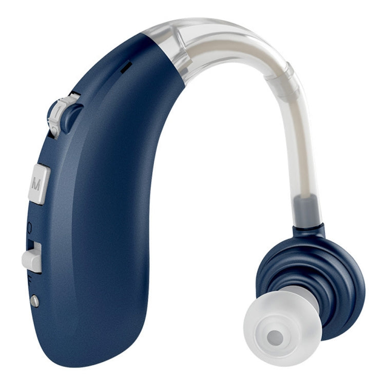 USB Charging Earhook Noise Reduction Hearing Aid Sound Amplifier – TPU Blue