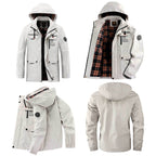 Men Casual Jacket Autumn And Winter Hooded Jacket, M, L, XL, XXL, XXXL, XXXXL – Waterproof, Wear-resistant, Slim Fit