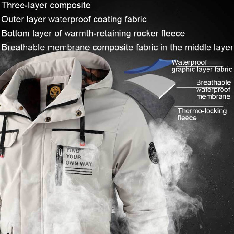 Men Casual Jacket Autumn And Winter Hooded Jacket, M, L, XL, XXL, XXXL, XXXXL – Waterproof, Wear-resistant, Slim Fit