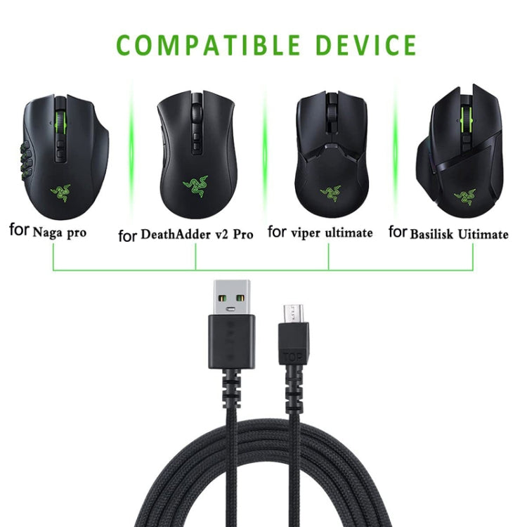 For Razer / Naga Viper Pro / Viper V2 Professional Wireless Mouse Charging Cable – Durable Build, Easy to Use