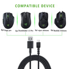 For Razer / Naga Viper Pro / Viper V2 Professional Wireless Mouse Charging Cable – Durable Build, Easy to Use